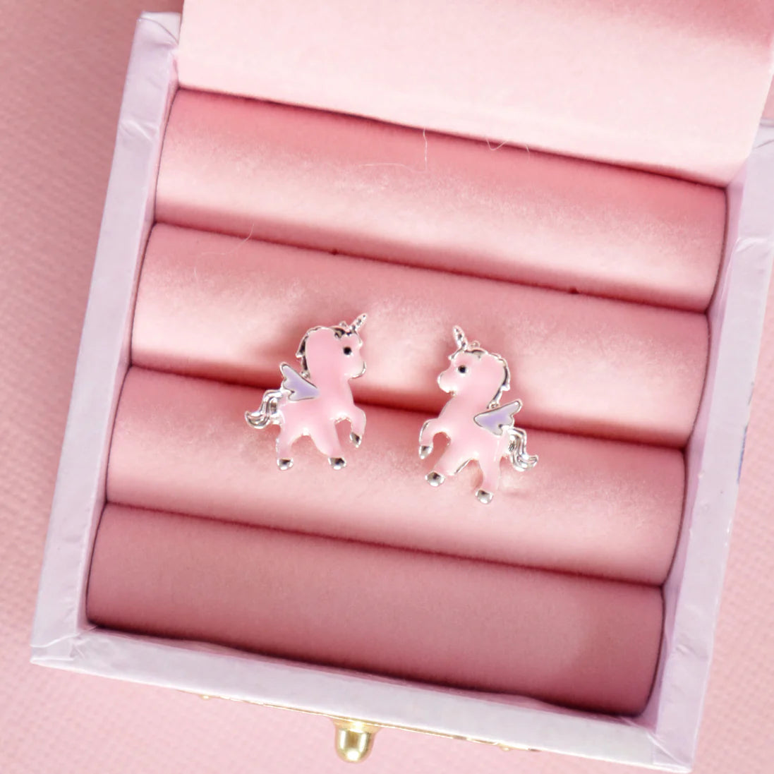 Lauren Hinkley Pink Unicorn Earrings Fairy Box
