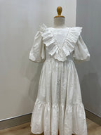 Petite Amalie Eyelet Ruffle Dress
