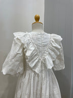 Petite Amalie Eyelet Ruffle Dress