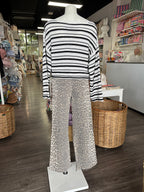 By Frankie Leopard Brown Star Racer Jean