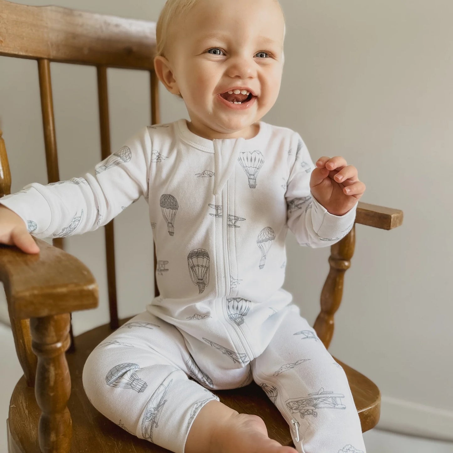 Aster & Oak - Air Balloon Zip Romper