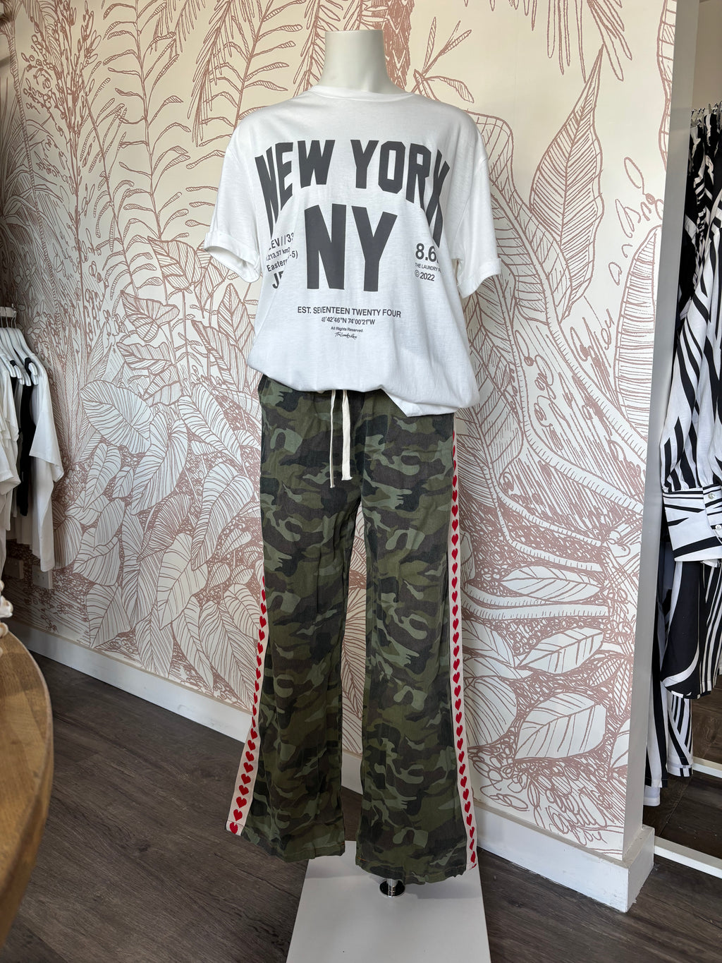 By Frankie Camo Army Heart Pant