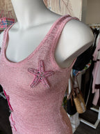 By Frankie Pink Starfish Short Knit Dress