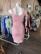 By Frankie Pink Starfish Short Knit Dress