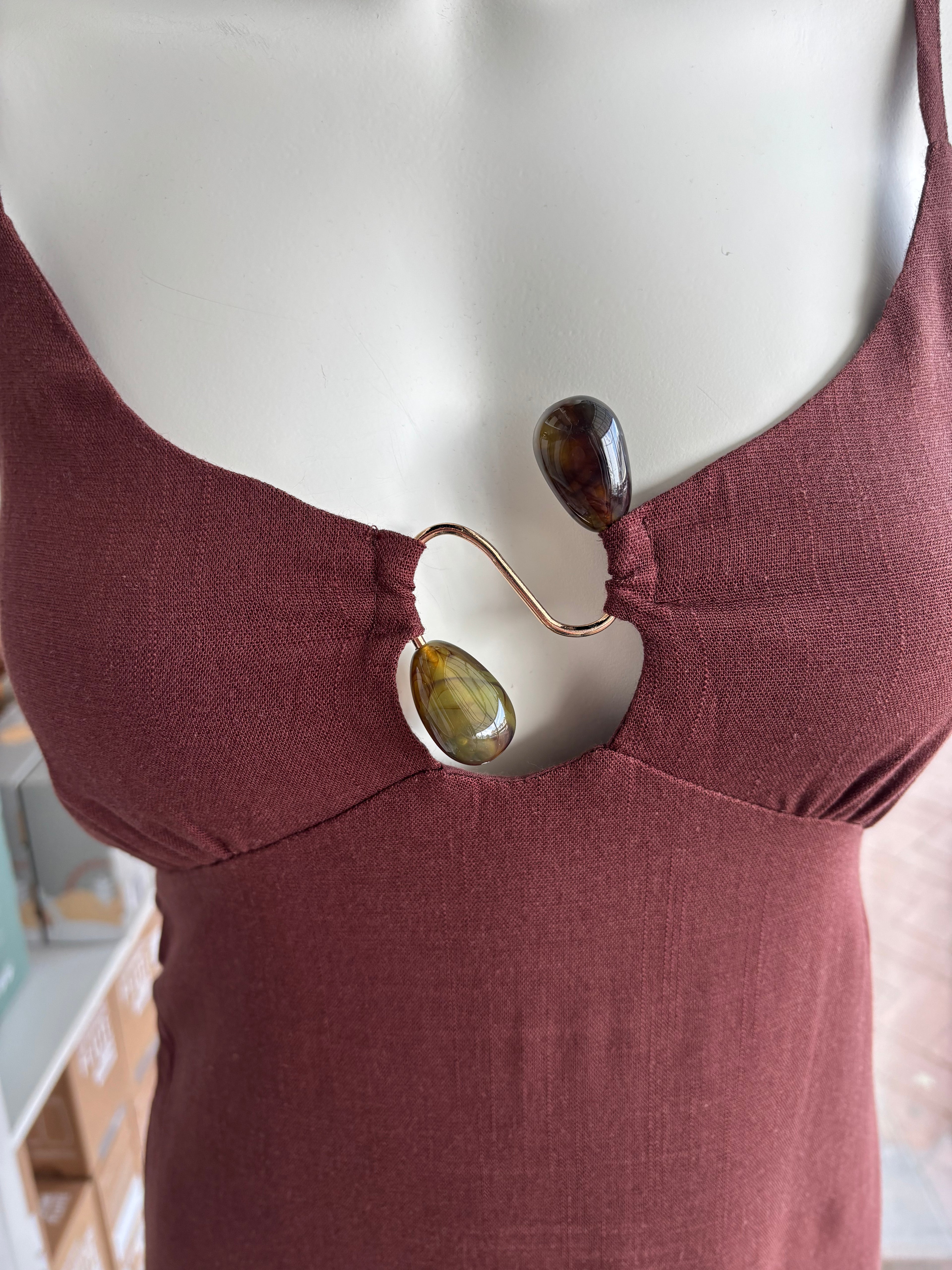 By Frankie Brown Hardware Maxi Dress