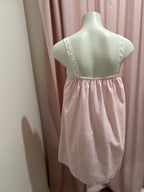 By Frankie Pink Mini Dress with White Lace