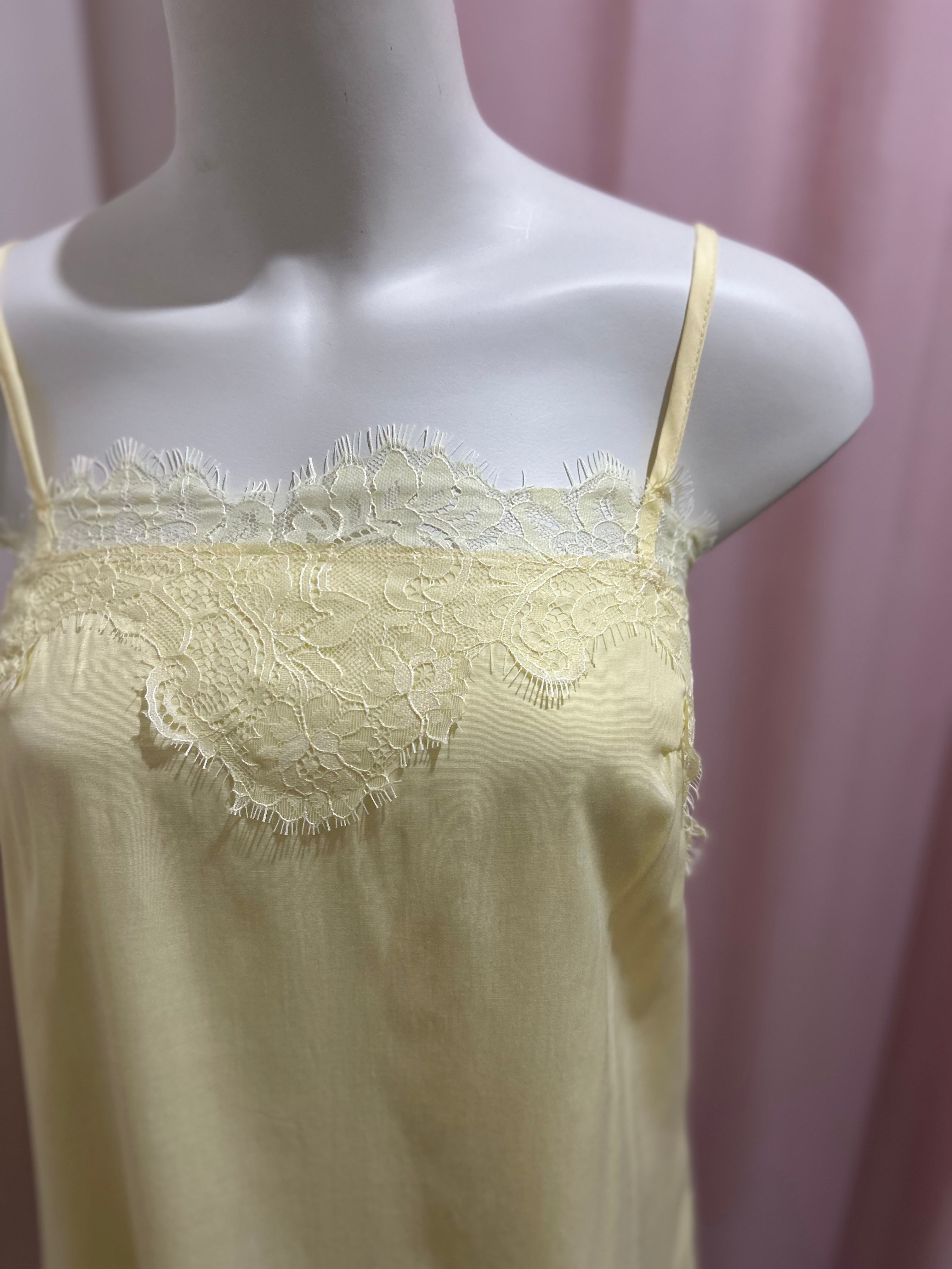 By Frankie Lace Mini Dress Yellow
