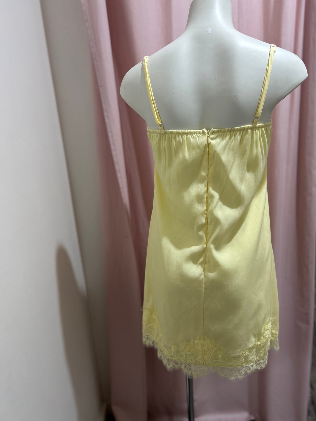 By Frankie Lace Mini Dress Yellow