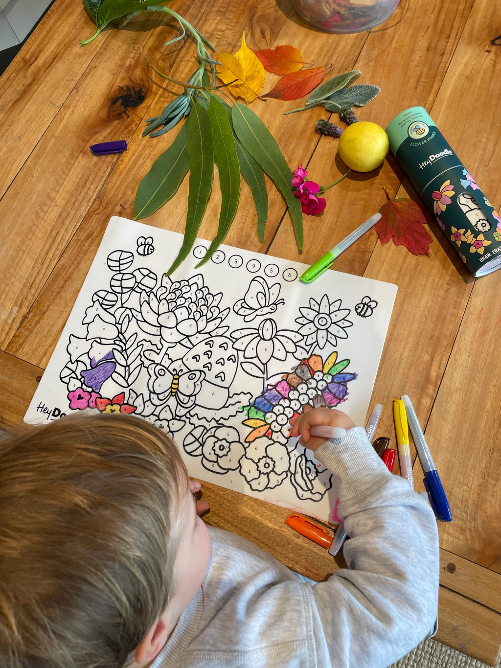 Flower Power Mini Colouring & Doodle Mat