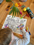 Flower Power Mini Colouring & Doodle Mat