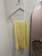 By Frankie Lace Mini Dress Yellow