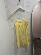 By Frankie Lace Mini Dress Yellow