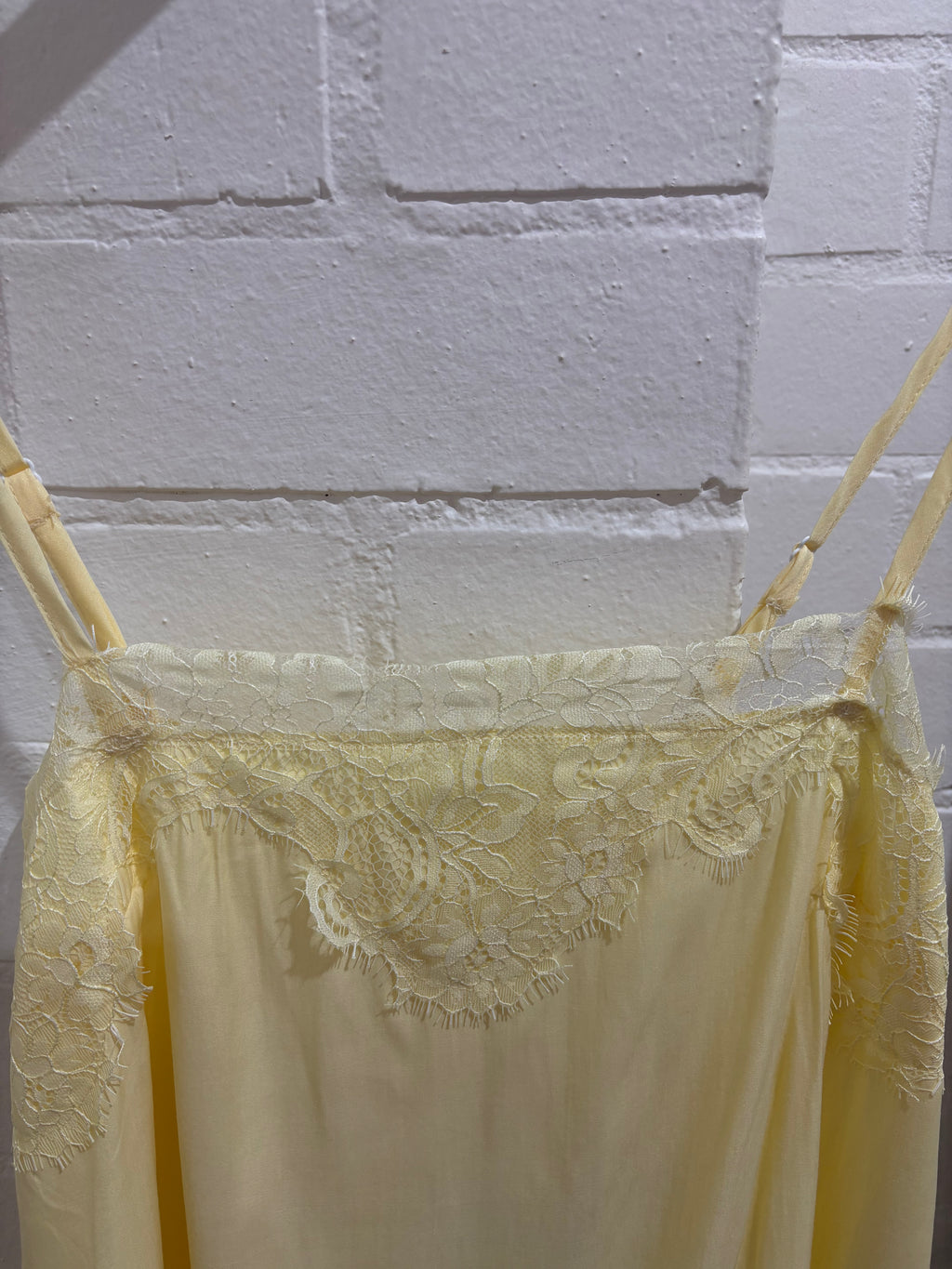 By Frankie Lace Mini Dress Yellow