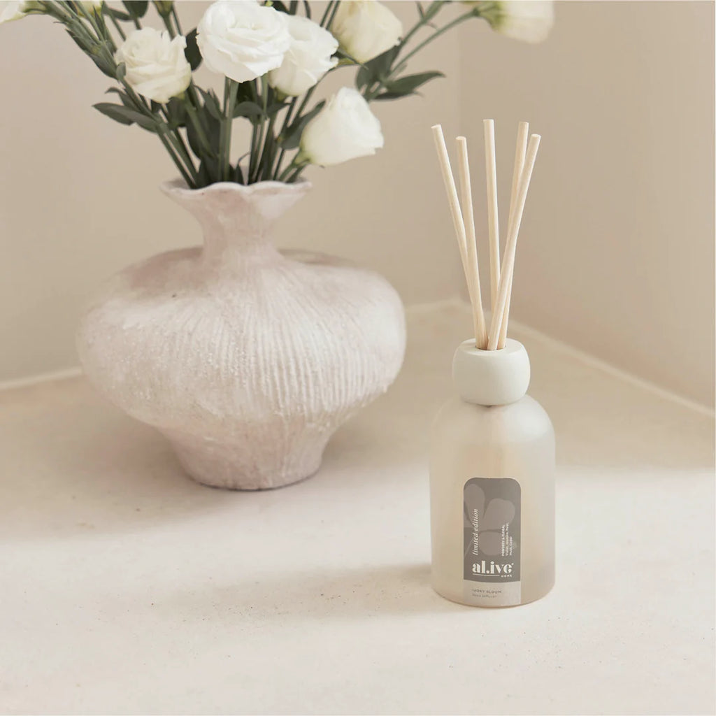 Ali.ve Body Reed Diffuser - Ivory Bloom LIMITED EDITION