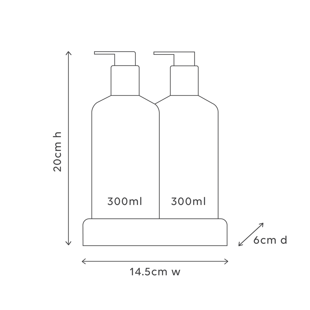 Al.ive Body Compact Bathroom Duo, Wash + Lotion - Ivory Bloom LIMITED EDITION