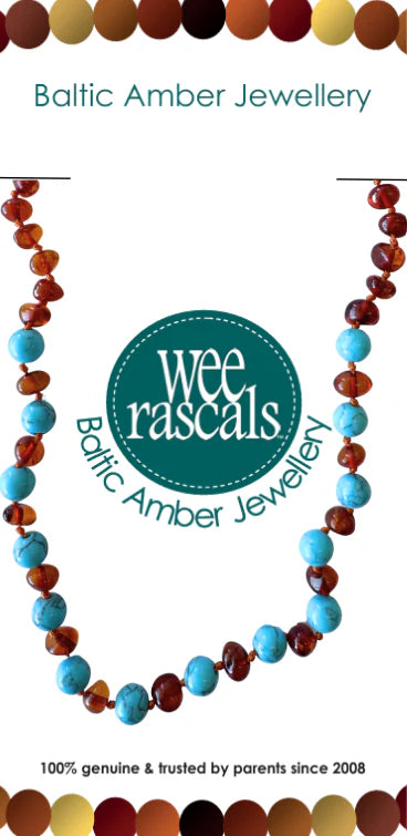 Wee Rascals - Amber Beads Child & Infant Necklace - Assorted