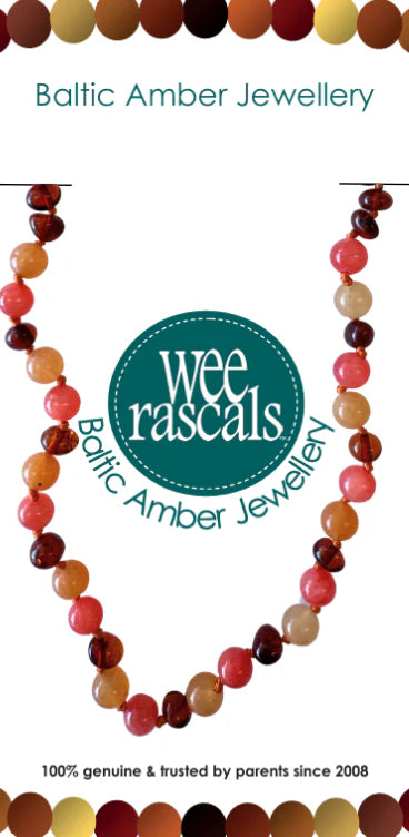 Wee Rascals - Amber Beads Child & Infant Necklace - Assorted
