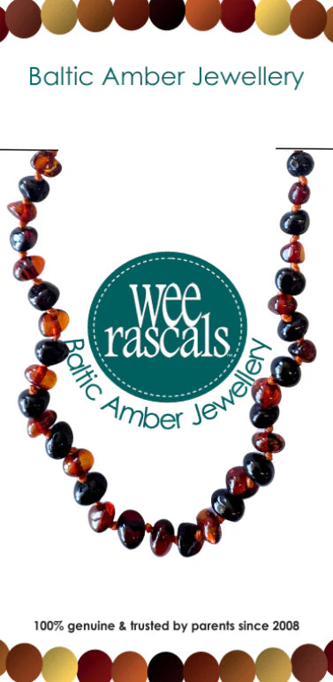 Wee Rascals - Amber Beads Child & Infant Necklace - Assorted