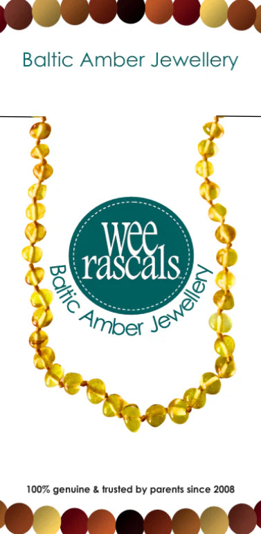 Wee Rascals - Amber Beads Child & Infant Necklace - Assorted