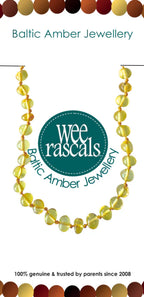 Wee Rascals - Amber Beads Child & Infant Necklace - Assorted