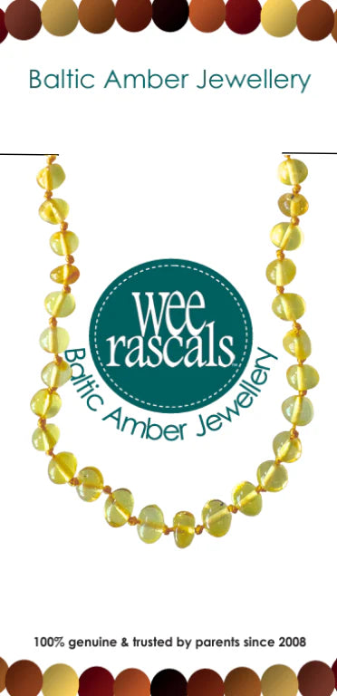 Wee Rascals - Amber Beads Child & Infant Necklace - Assorted