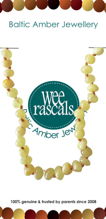 Wee Rascals - Amber Beads Child & Infant Necklace - Assorted