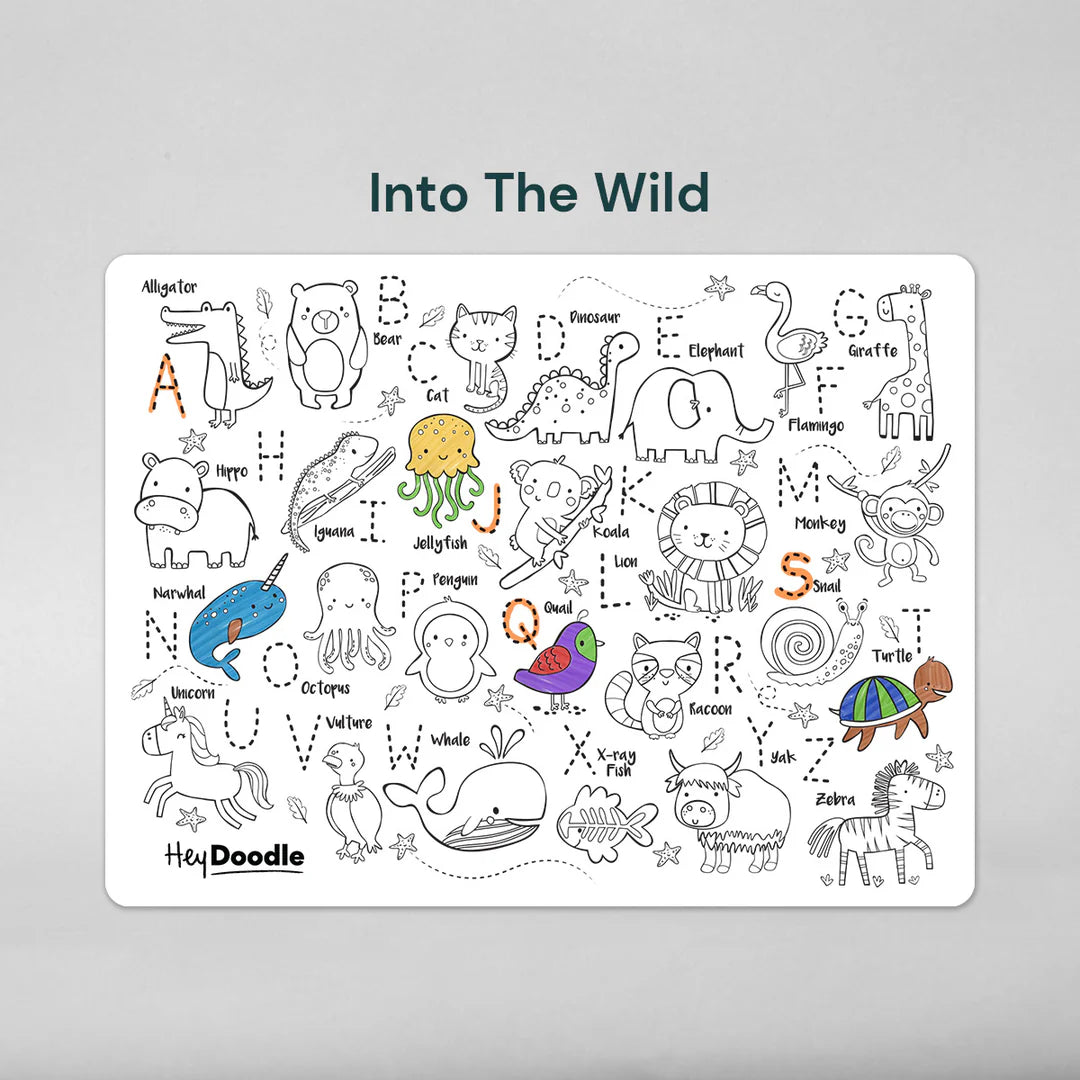 Hey Doodle Into the Wild Classic Colouring & Doodle Mat
