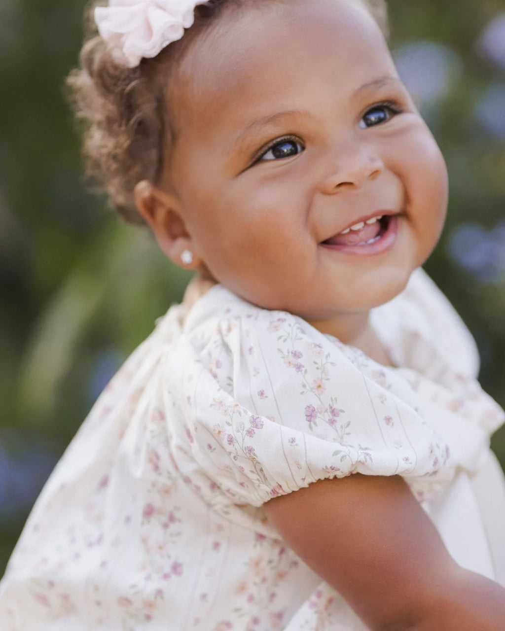 Noralee Lyla Romper | Floral Stripe