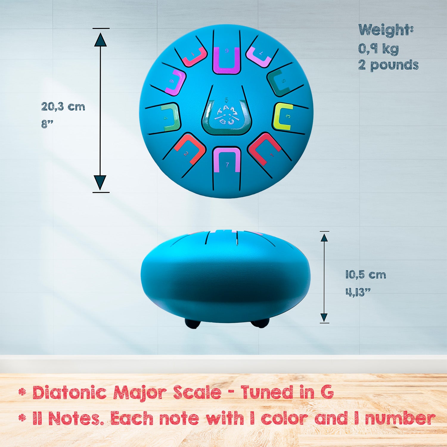 Tambu Musical Drum - Assorted