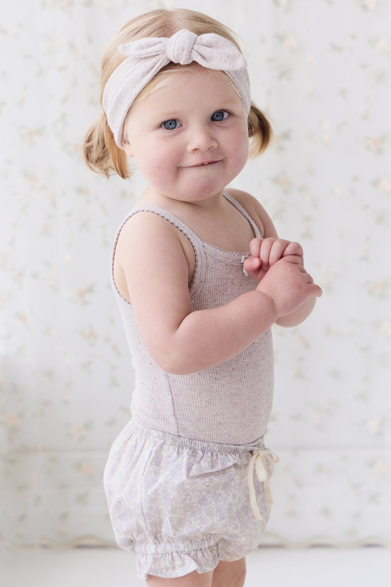 Jamie Kay - Organic Cotton Muslin Frill Bloomer - Meredith Violet