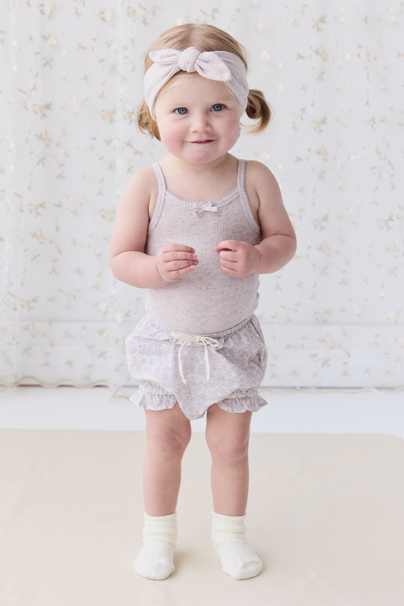 Jamie Kay - Organic Cotton Muslin Frill Bloomer - Meredith Violet