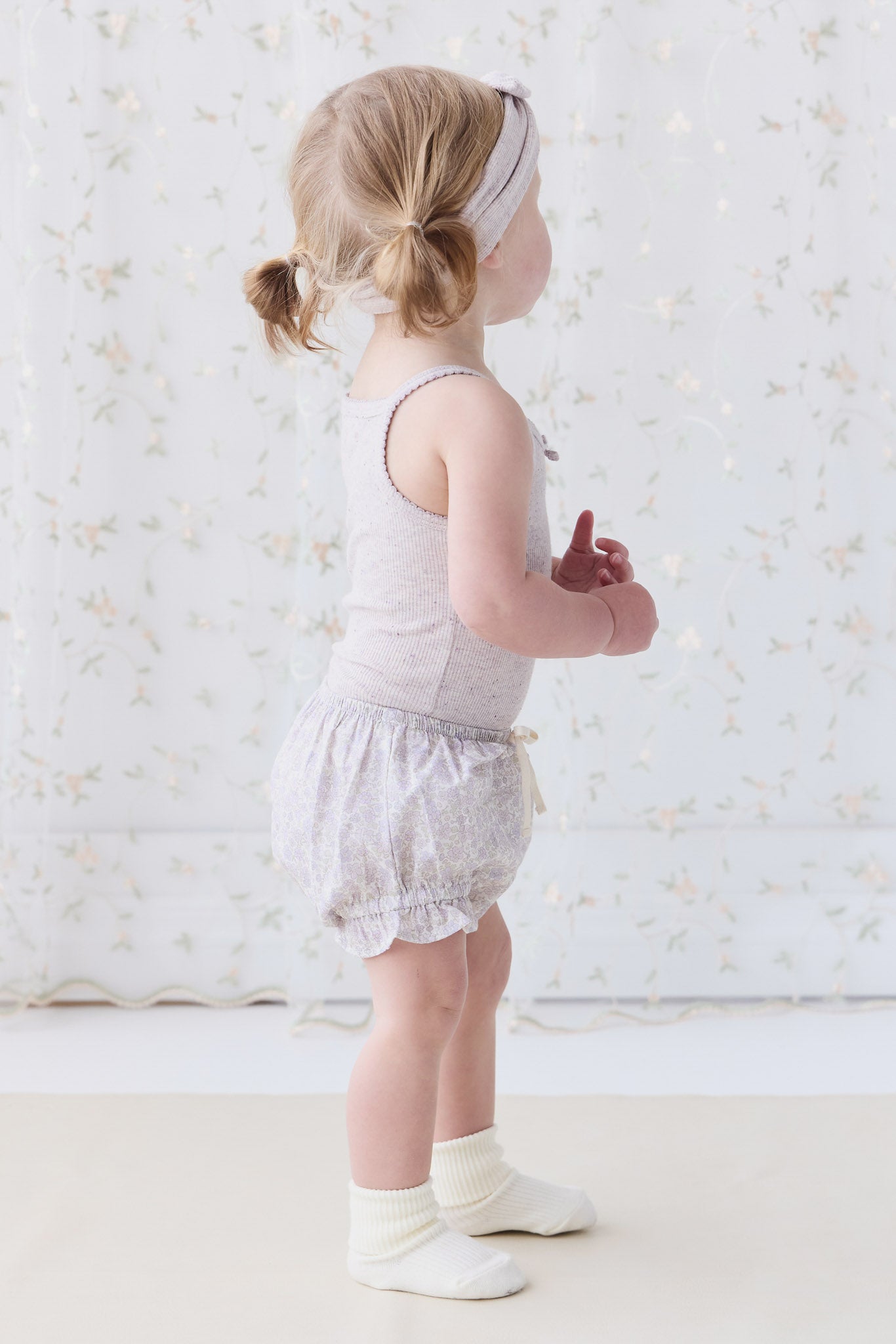 Jamie Kay - Organic Cotton Muslin Frill Bloomer - Meredith Violet