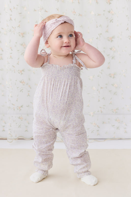 Jamie Kay - Organic Cotton Summer Playsuit - Chloe Lavender