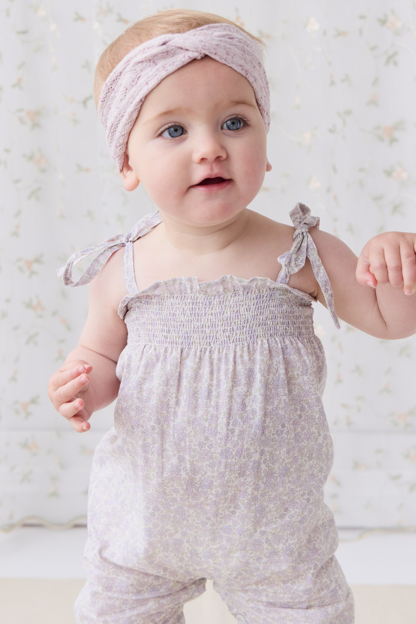 Jamie Kay - Organic Cotton Summer Playsuit - Chloe Lavender