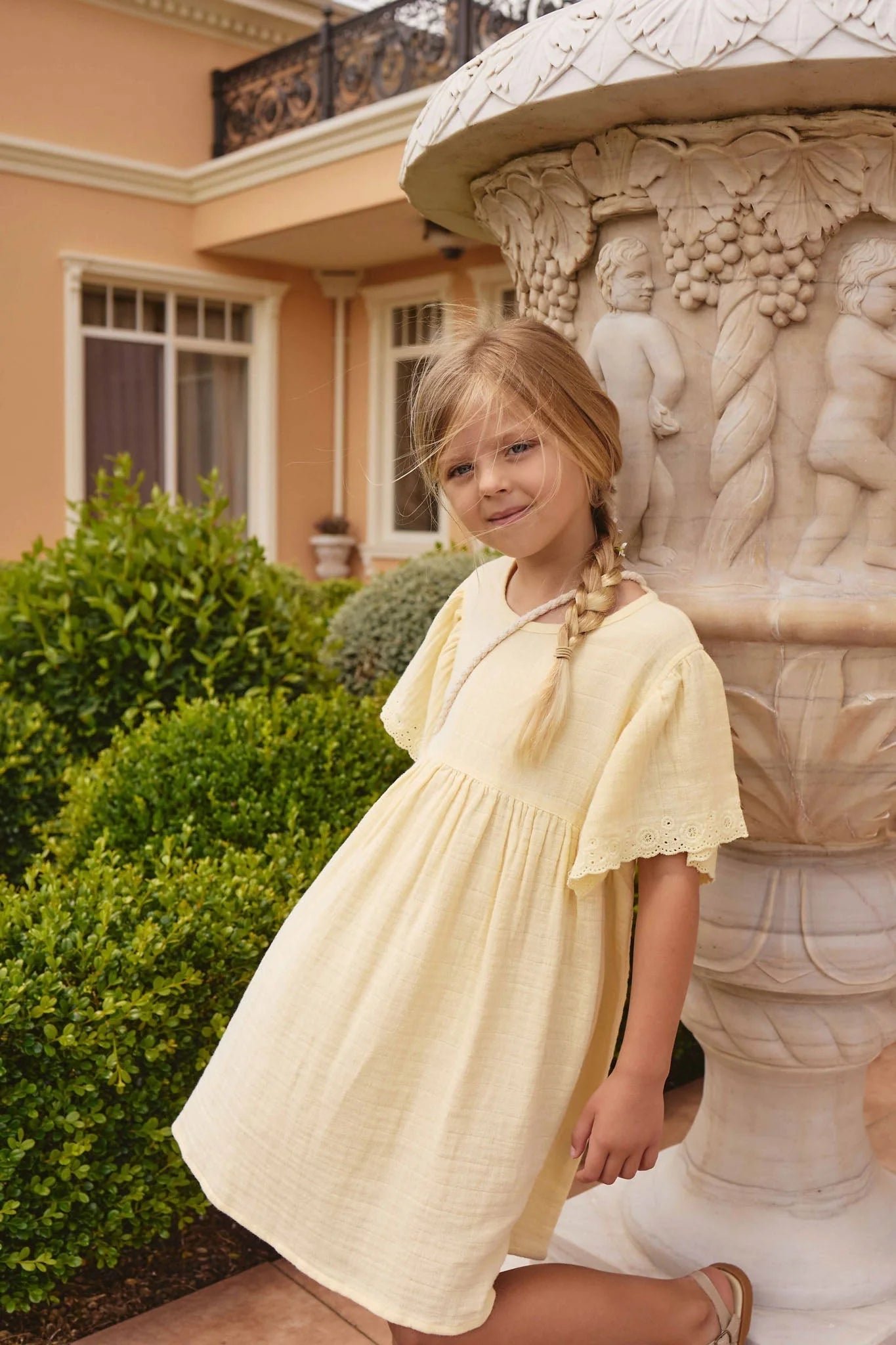 Jamie Kay Organic Cotton Muslin Phillipa Dress - Sunshine