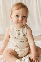 Jamie Kay Pima Cotton Archie Playsuit - Fly High Vanilla Cream