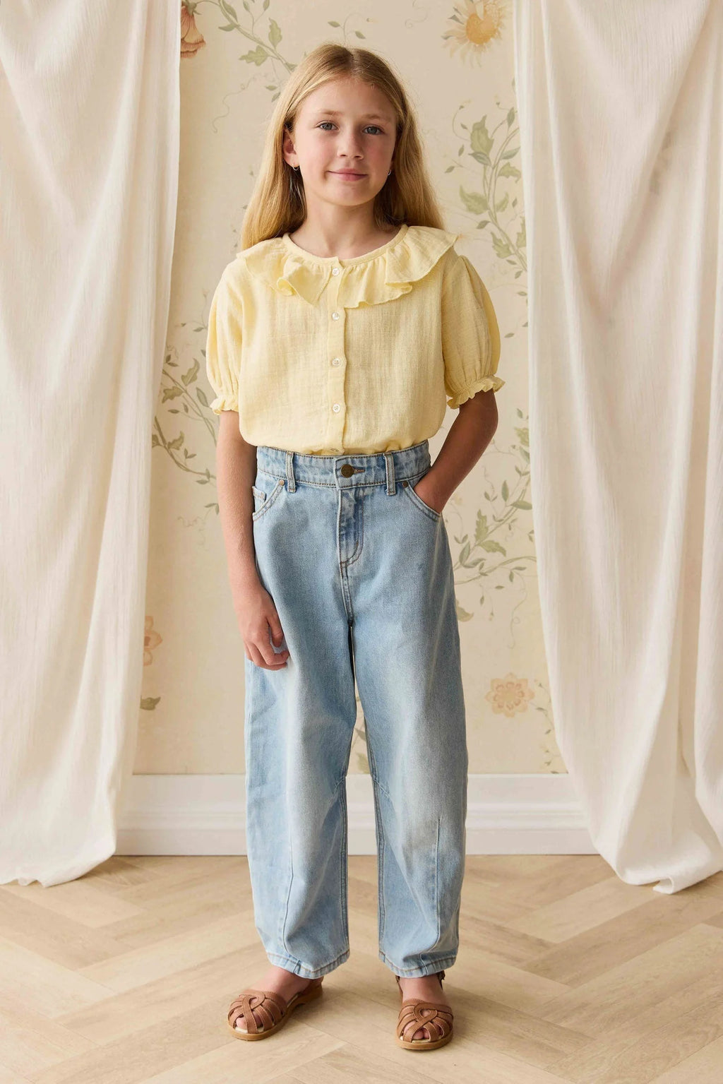 Jamie Kay Organic Cotton Muslin Alora Top - Sunshine