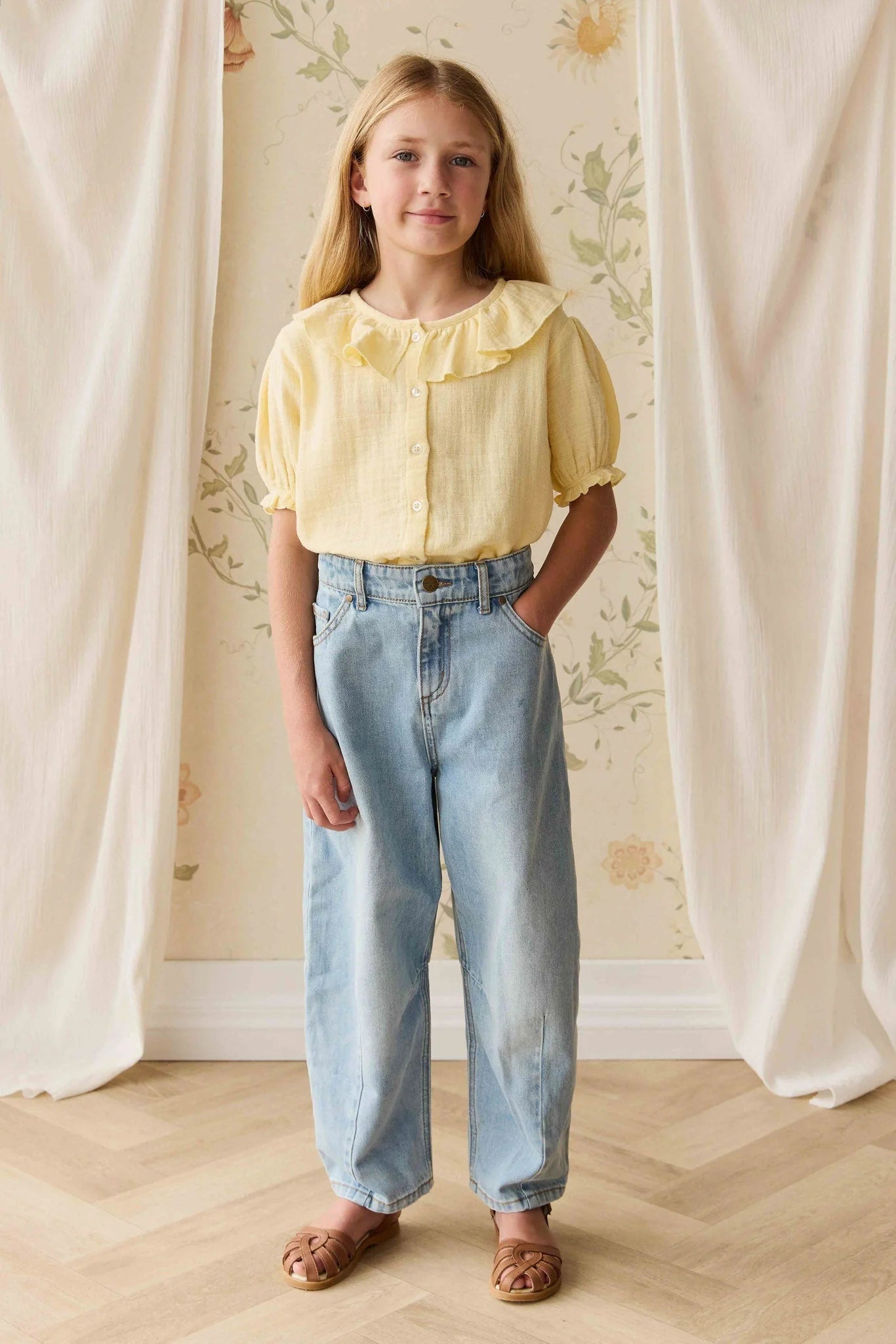 Jamie Kay Organic Cotton Muslin Alora Top - Sunshine