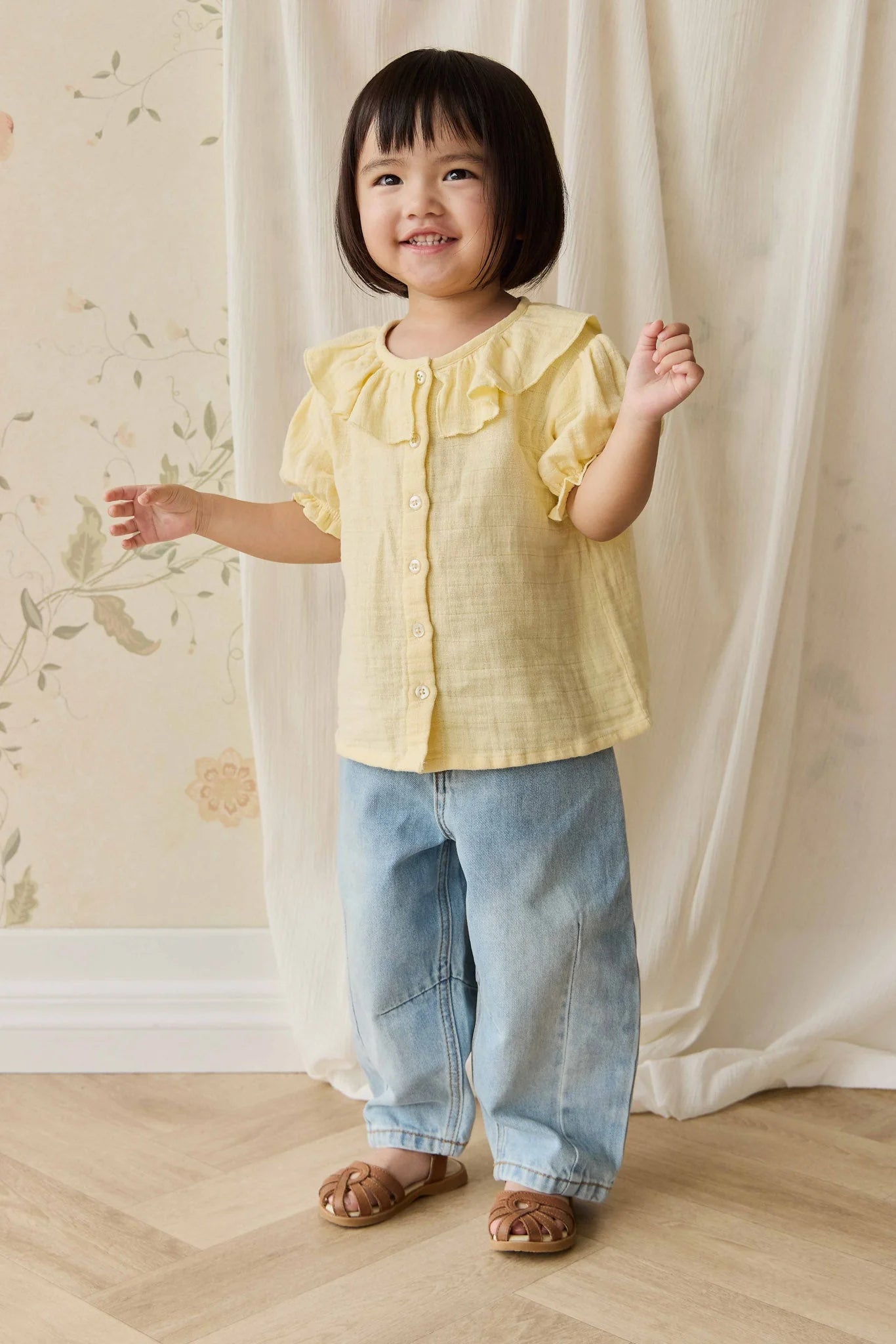 Jamie Kay Organic Cotton Muslin Alora Top - Sunshine