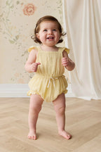 Jamie Kay Organic Cotton Muslin Luciana Playsuit - Sunshine