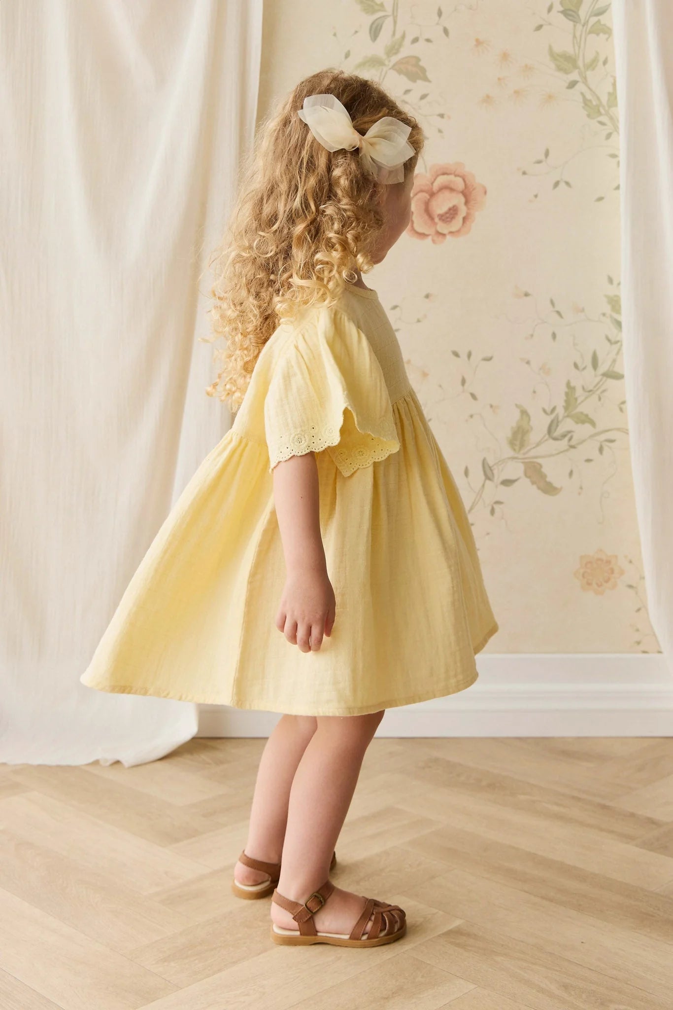 Jamie Kay Organic Cotton Muslin Phillipa Dress - Sunshine