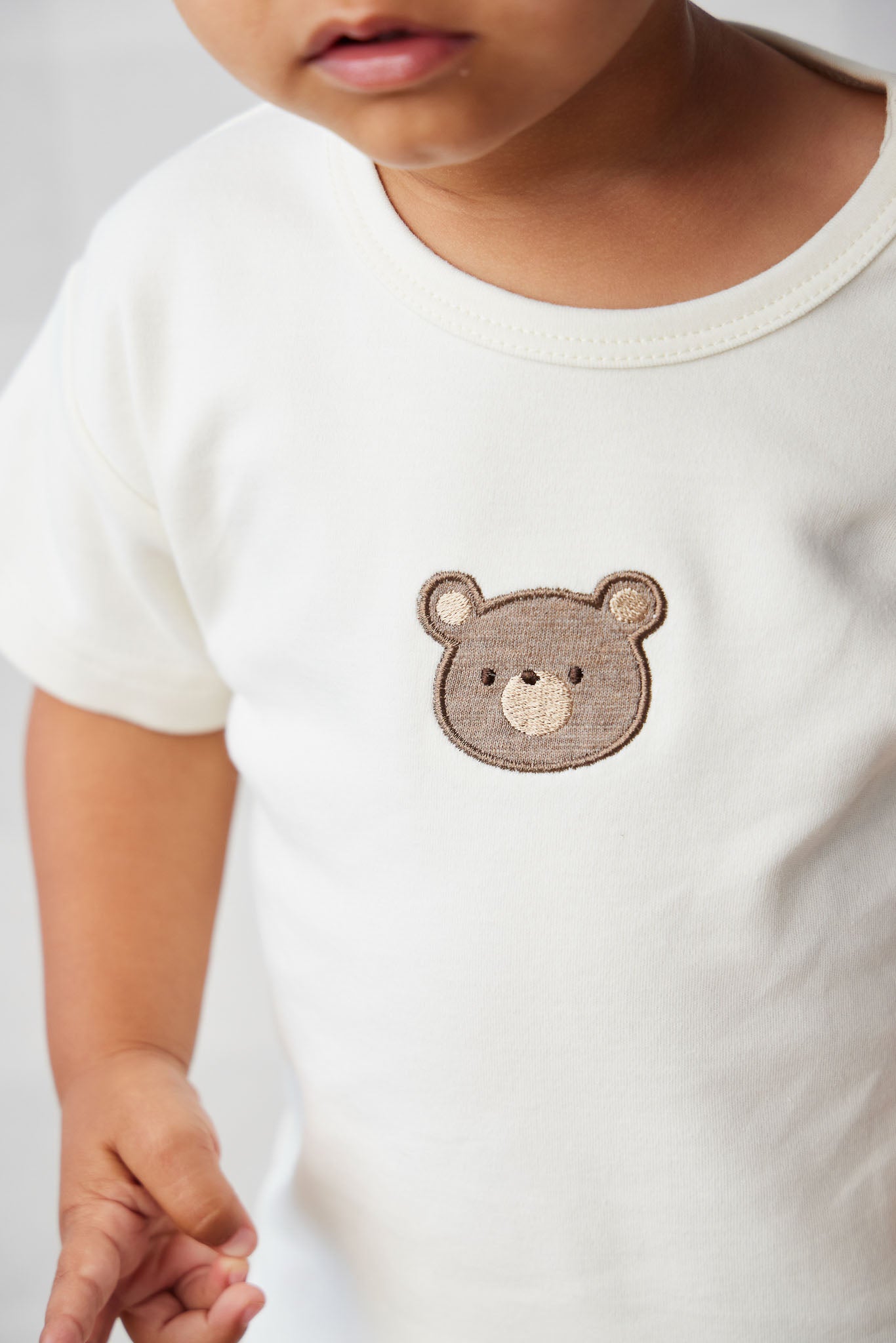 Jamie Kay - Pima Cotton Hunter Tee - Cloud Bear