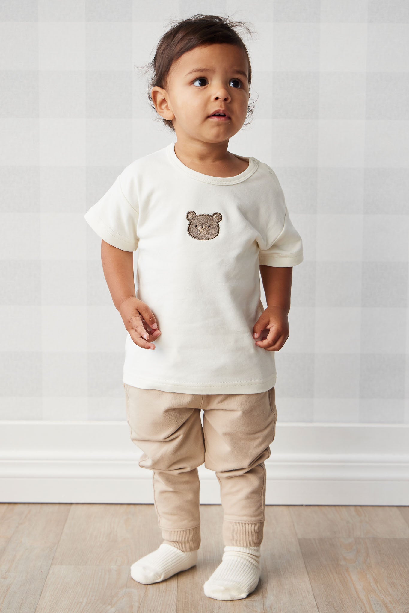 Jamie Kay - Pima Cotton Hunter Tee - Cloud Bear