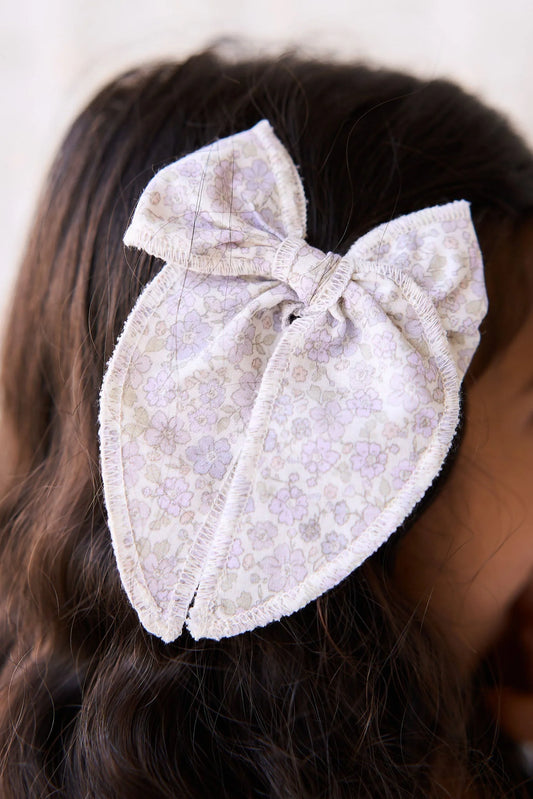 Jamie Kay - Organic Cotton Bow - Chloe Lavender