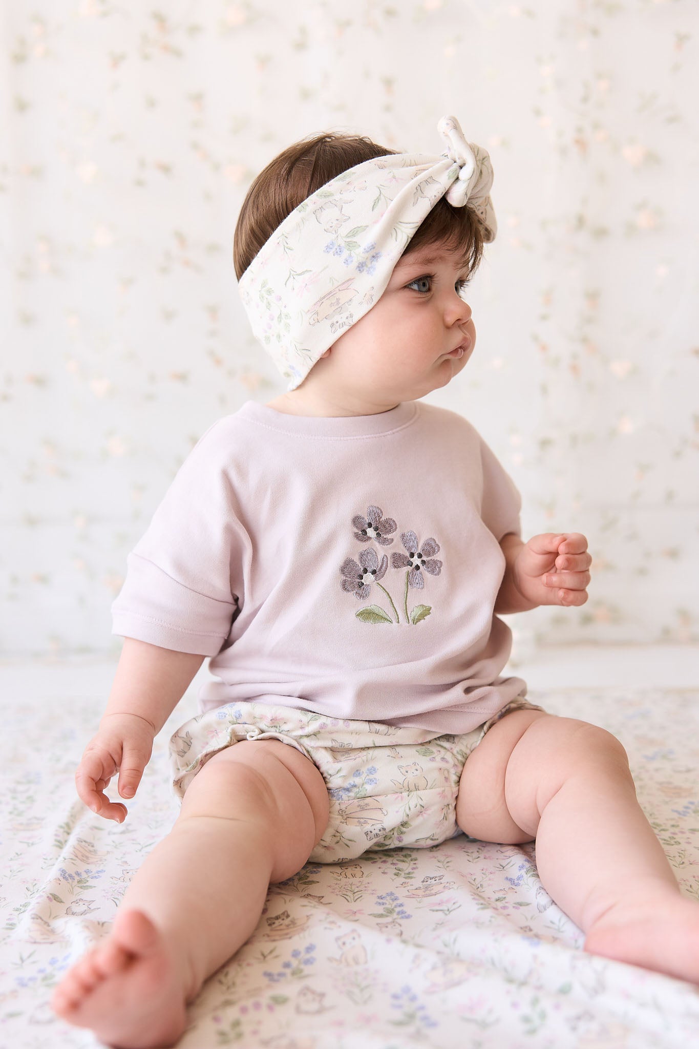 Jamie Kay - Pima Cotton Mimi Top - Luna Meadow Flowers