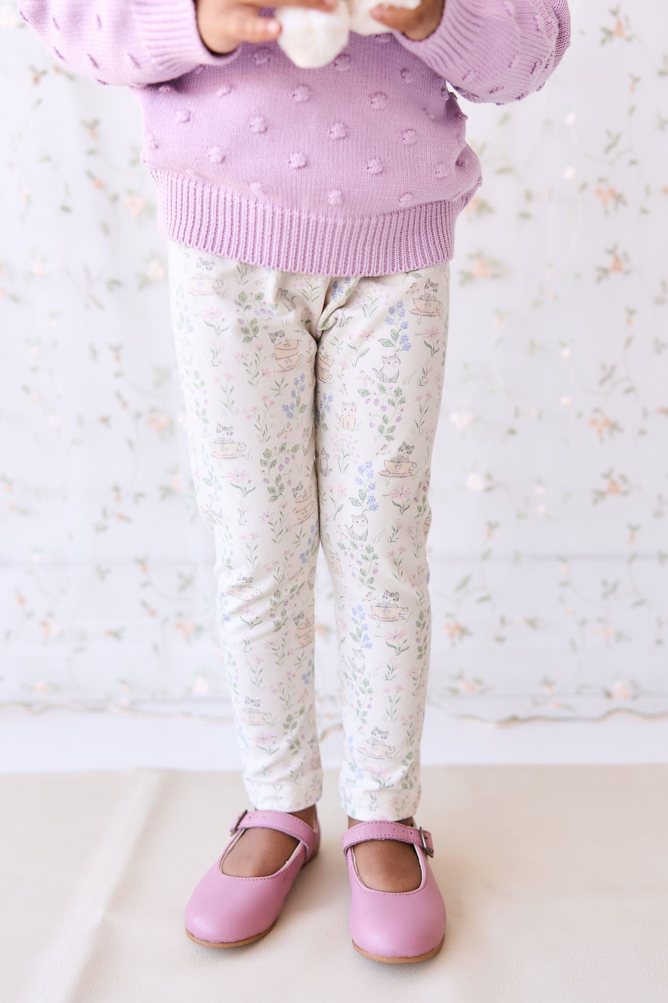 Jamie Kay - Organic Cotton Everyday Legging - Moons Garden Lavender