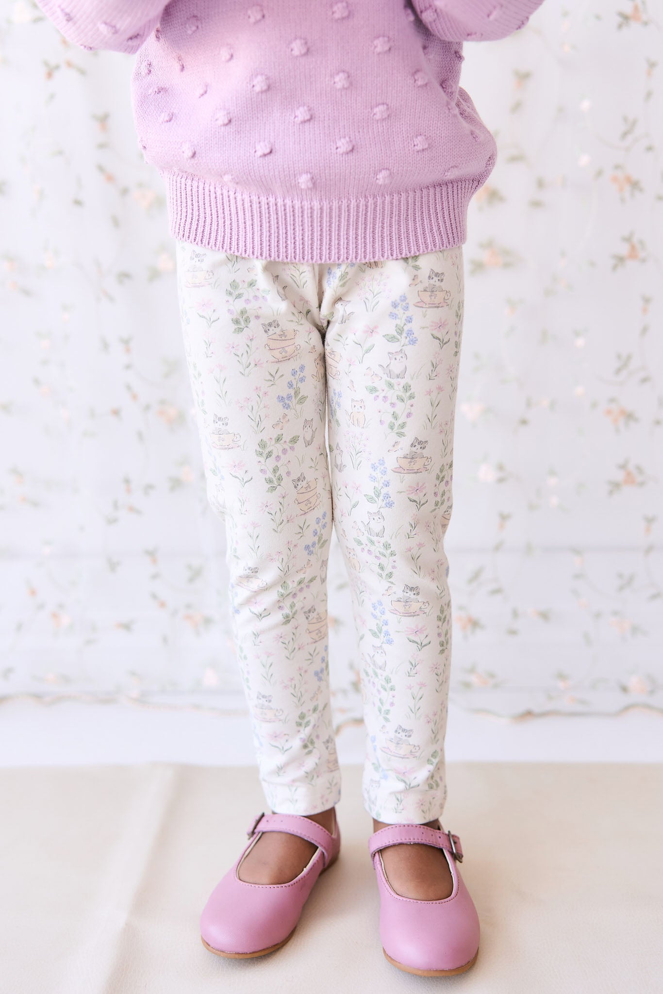 Jamie Kay - Organic Cotton Everyday Legging - Moons Garden Lavender