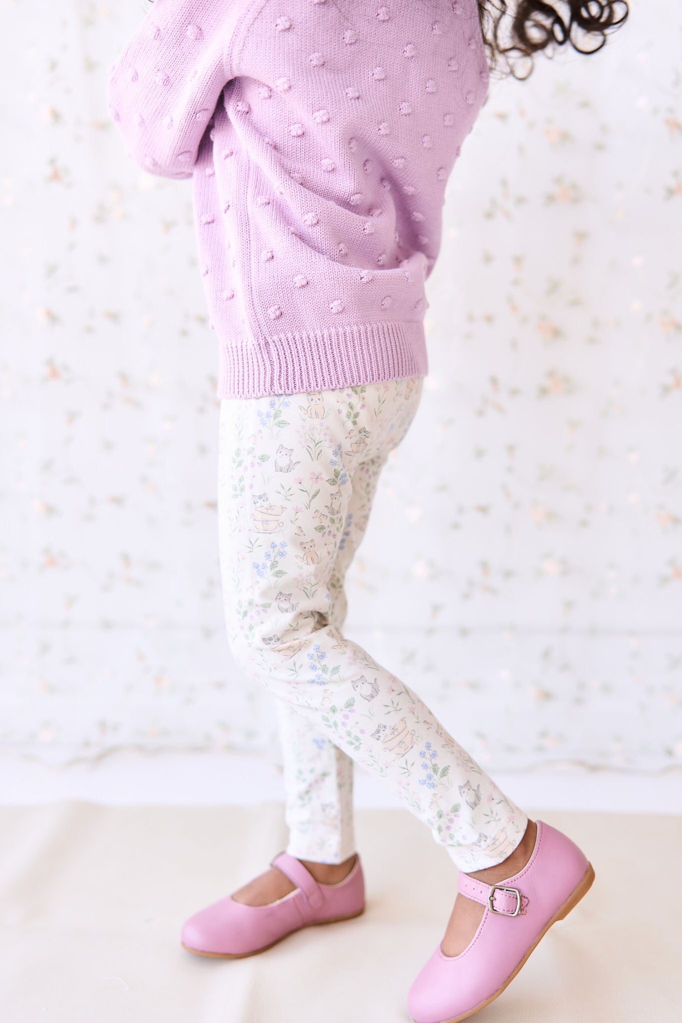 Jamie Kay - Organic Cotton Everyday Legging - Moons Garden Lavender