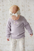 Jamie Kay - Organic Cotton Everyday Legging - Moons Garden Lavender