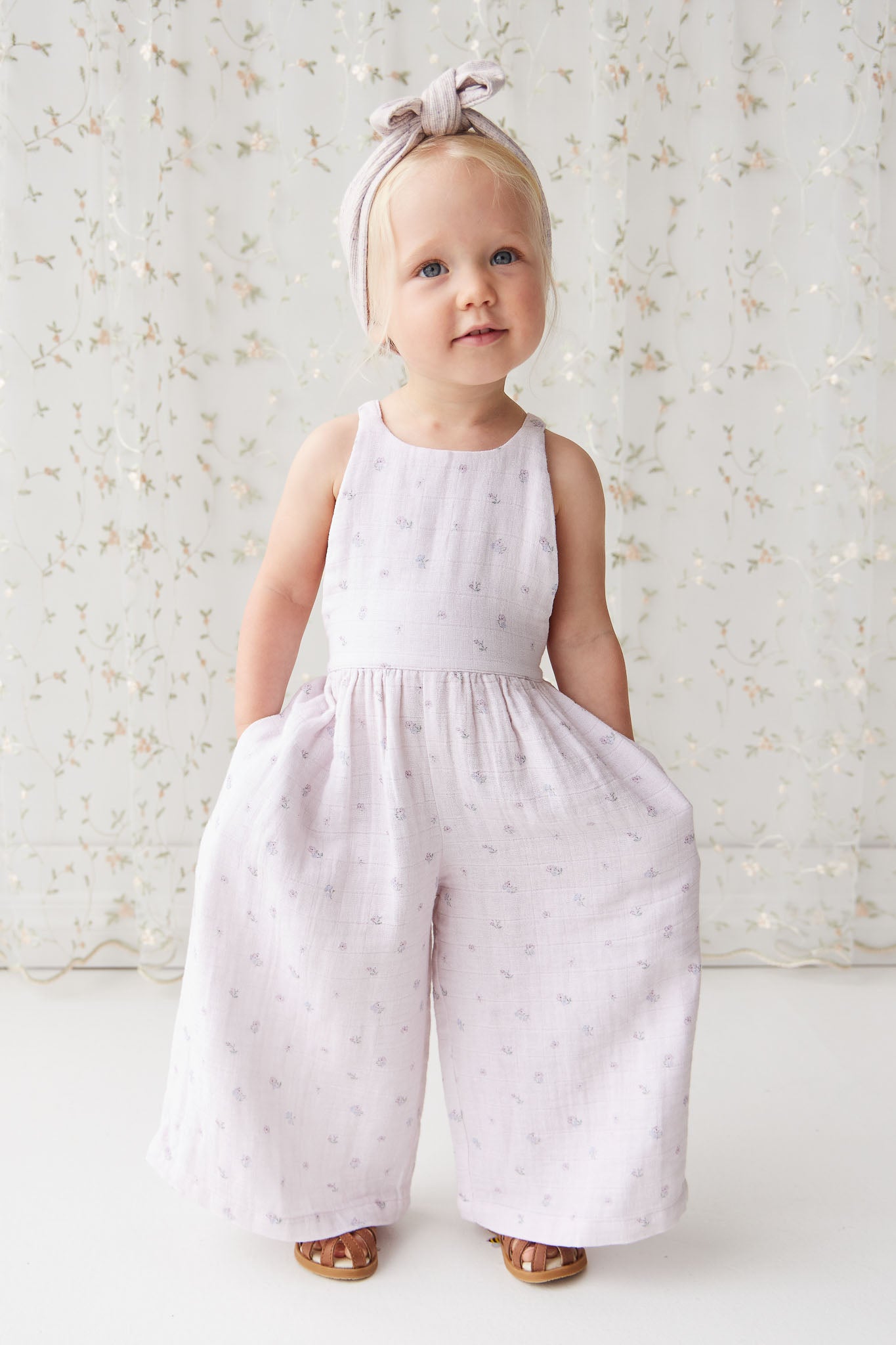 Jamie Kay - Organic Cotton Muslin Lana Jumpsuit - Meredith Violet